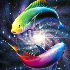 Схема вышивки «рыбы»