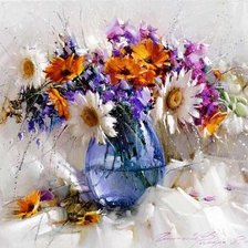 Схема вышивки «цветы»