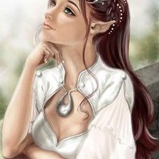 Схема вышивки «Девушка»