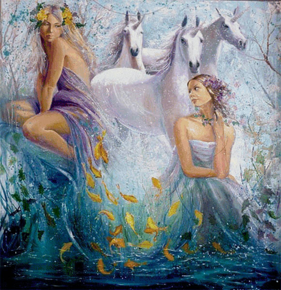 Девушка - иллюстрация, картина - предпросмотр