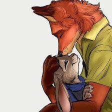 Схема вышивки «Ник и Джуди»