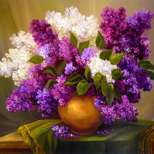 Схема вышивки «Букет сирени»