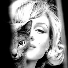 Схема вышивки «Мерилин Монро»