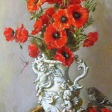 Схема вышивки «МАКИ»