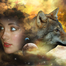 Схема вышивки «Волки 2»