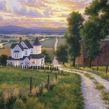 Схема вышивки «По картине Рэнди ван Бика»