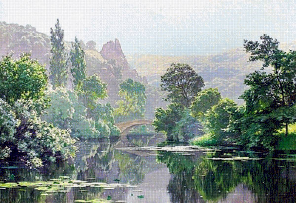 ПЕЙЗАЖ - вода, горы, облака, пейзаж - предпросмотр