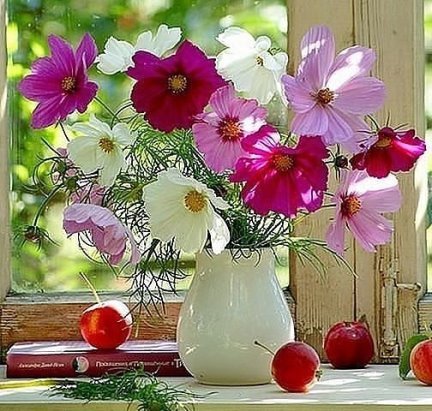 Букет цветов - натюрморт, лето, цветы - оригинал