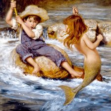 Схема вышивки «Необычный улов»