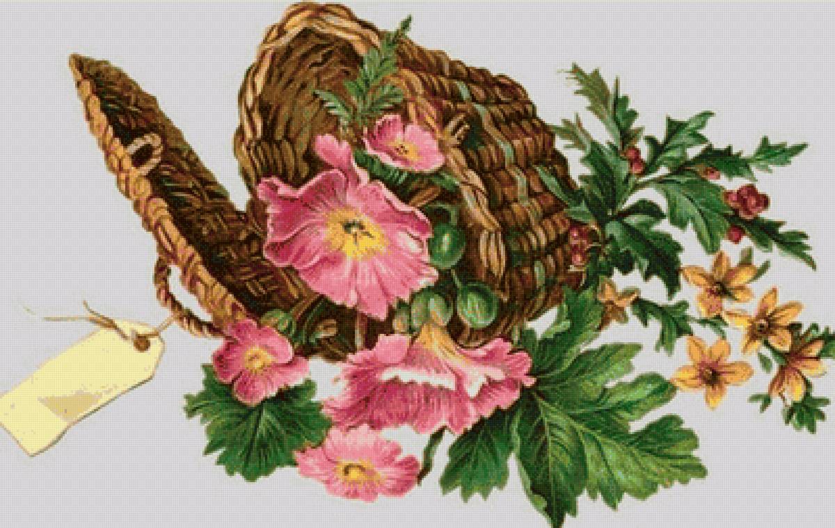 композиция с цветами - цветы, карзина, композиция с цветами - предпросмотр