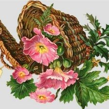 Схема вышивки «композиция с цветами»