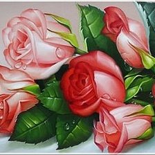 Схема вышивки «Розы»