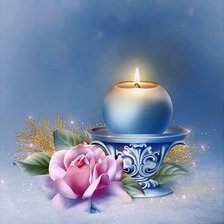 Схема вышивки «свеча»