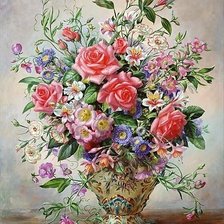 Схема вышивки «БУКЕТ ЦВЕТОВ»