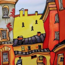 Схема вышивки «Город»