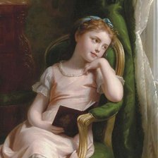 Схема вышивки «девочка с книгой»