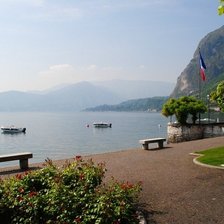 Схема вышивки «Озеро Комо в Италии»