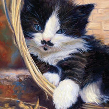 Схема вышивки «Кошка»