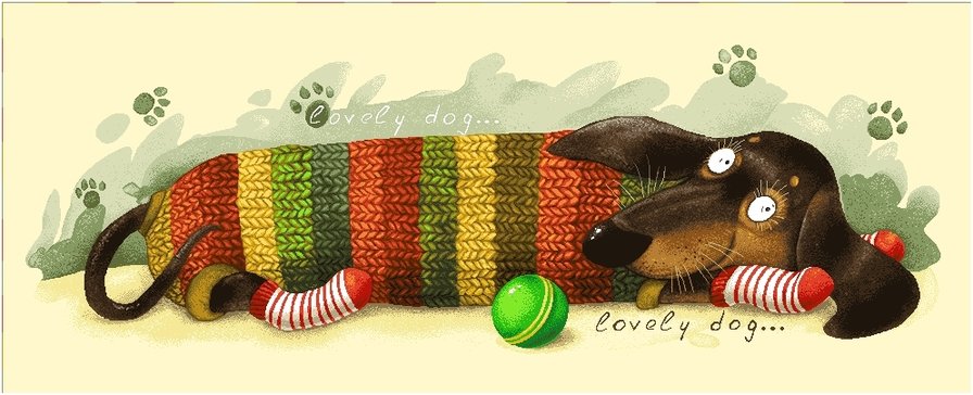 Милашка такса - собака, такса - оригинал