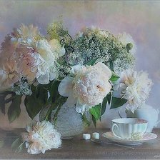 Схема вышивки «ПИОНЫ»