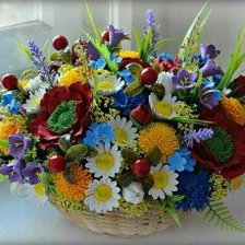 Схема вышивки «летний букет»