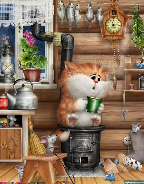 кот и мыши - оригинал