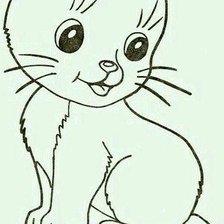 Схема вышивки «Котенок»