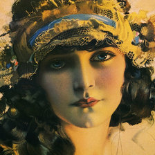 Портрет в стиле Pin-ap