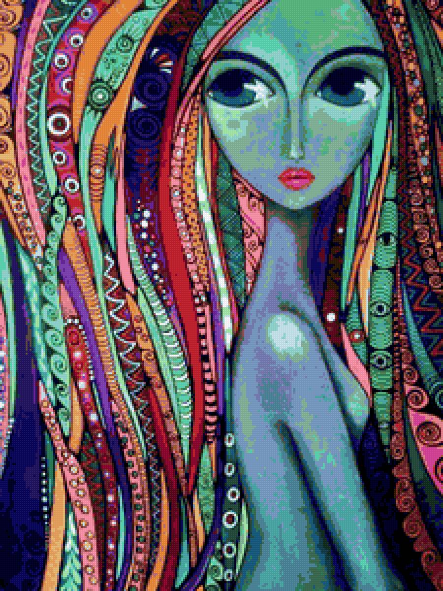 Абстракция 3 - вышивка - предпросмотр