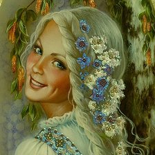 Схема вышивки «лесная красавица»