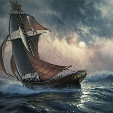 Схема вышивки «Korabli»