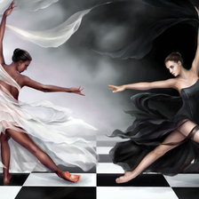 Схема вышивки «Инь-ян»