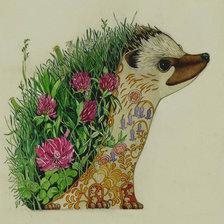 Схема вышивки «ежик 6»