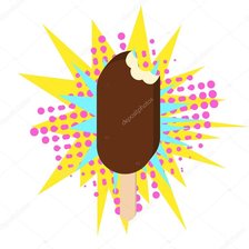 Схема вышивки «Мороженное поп-арт»