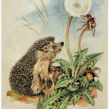 Схема вышивки «ежик 19»