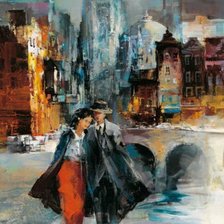 Схема вышивки «Двое»