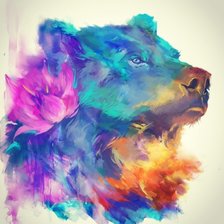 Схема вышивки «Медведь»