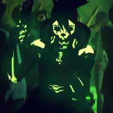 Схема вышивки «Overwatch Sombra»