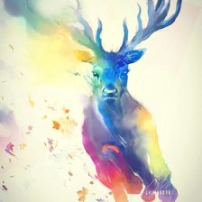 Схема вышивки «Олень»