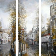 Схема вышивки «Триптих. Город»