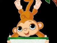 Схема вышивки «обезьянка»