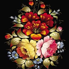 Схема вышивки «цветочный узор»