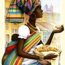 Схема вышивки «Девушка»