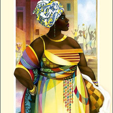 Схема вышивки «Негритянка»