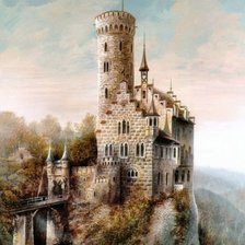 Схема вышивки «замок»