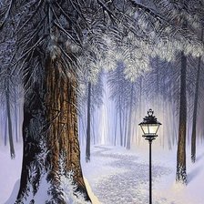 Схема вышивки «зима»