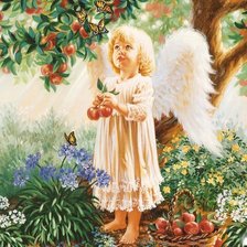 Схема вышивки «ангелB»