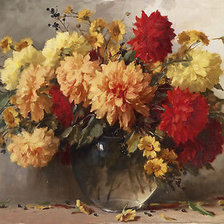 Схема вышивки «цветы цветы»