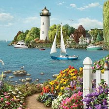 Схема вышивки «maják,more»