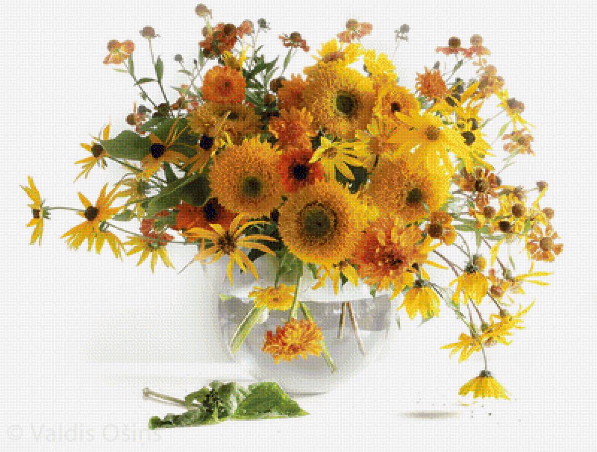 БУКЕТ ЦВЕТОВ - букет цветов, осение цветы, valdis ošiņš - предпросмотр